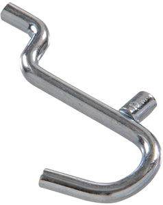 5 8  ZINC PLATED PEG CURVED HOOK 8 COUNT Supply