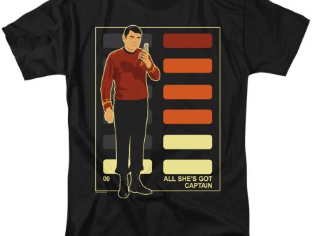 STAR TREK : ALL SHE S GOT CAPTAIN S\S ADULT 100% COTTON 18\1 T-SHIRT Black 3X Supply