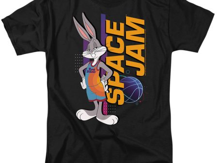 SPACE JAM : A NEW LEGACY : BUGS STANDING S\S ADULT 100% COTTON 18\1 T-SHIRT Black 3X Sale