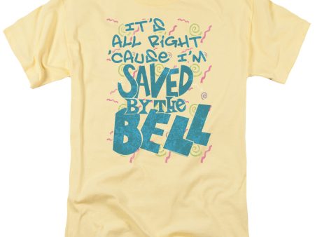 SAVED BY THE BELL : SAVED S\S ADULT 100% COTTON 18\1 T-SHIRT BANANA 2X Supply