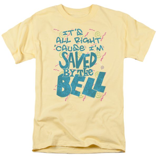 SAVED BY THE BELL : SAVED S\S ADULT 100% COTTON 18\1 T-SHIRT BANANA 2X Supply